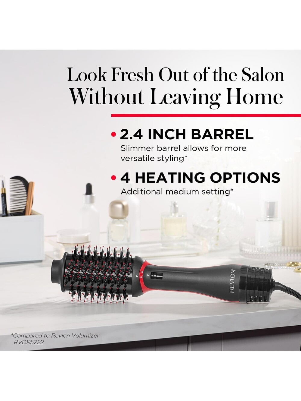 Revlon One-Step Volumizer Plus Hair Dryer Brush 2.4in Detachable, 4 Heat - Picture 6 of 11